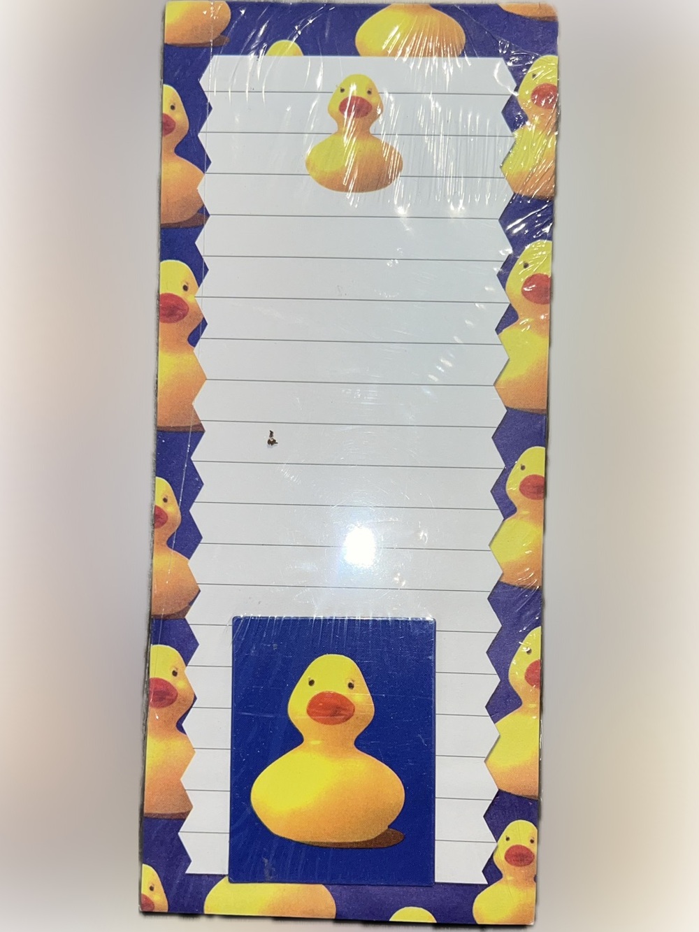 🔴New Rubber Ducky Magnetic Note Pad Lined Office Home Organization Duck Magnet